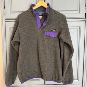 Patagonia Synchilla in Gray and Purple